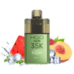HQD DUAL 35K Starter Kit - Watermelon Ice & Peach Ice (Green)