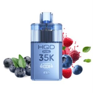 HQD Dubal 35K Kit Blueberry and Blueberry sour Raspberry Vape