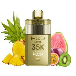 HQD DUAL 35K Starter Kit - Pineapple Ice & Kiwi Passionfruit Guava ( Gold)