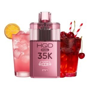 HQD DUAL 35K Starter Kit - Pink Lemonade & Cherry Cola (Pink)