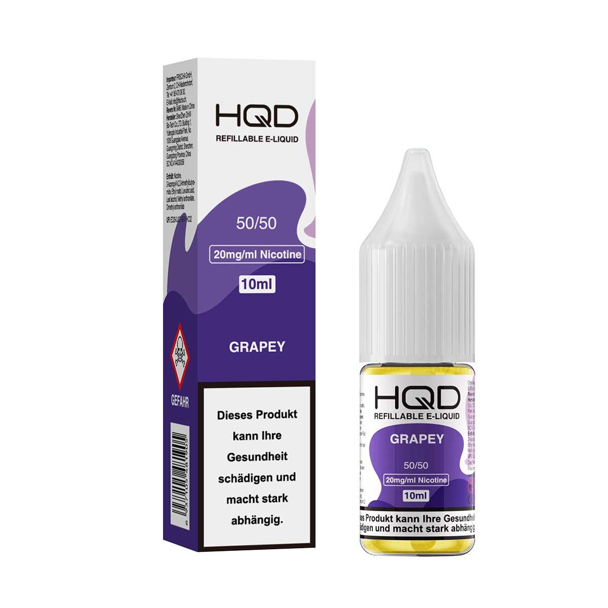 HQD Liquid - Grapey 10ml.(Nikotinsalz 20mg)